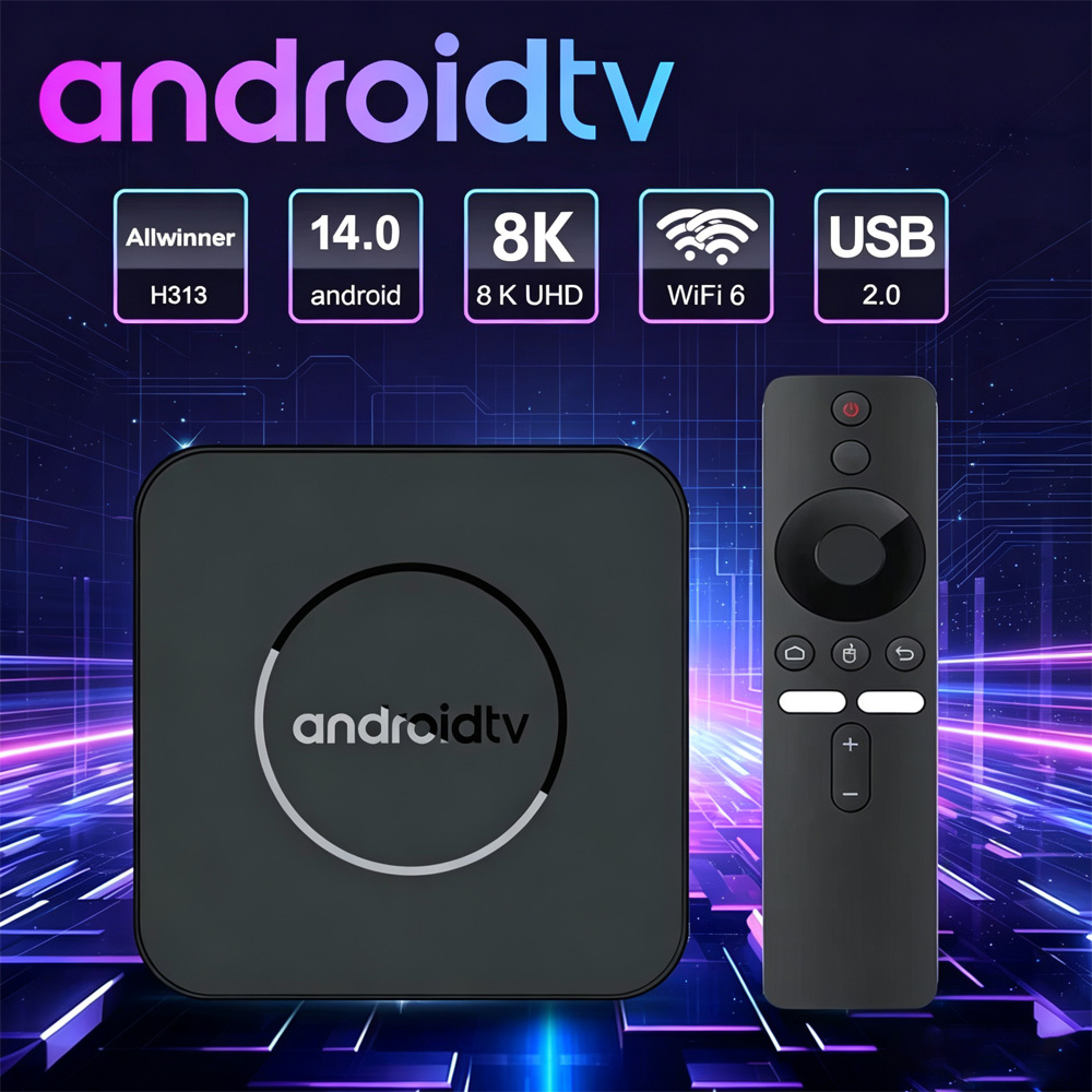 Home Cinema Media Player - Boîtier TV Q3 Pro Android 14