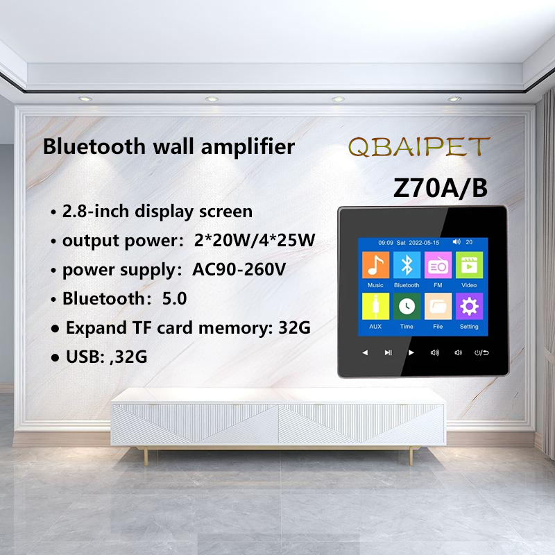 Home Cinema Accessories - Amplificateur mural Bluetooth pour la maison,