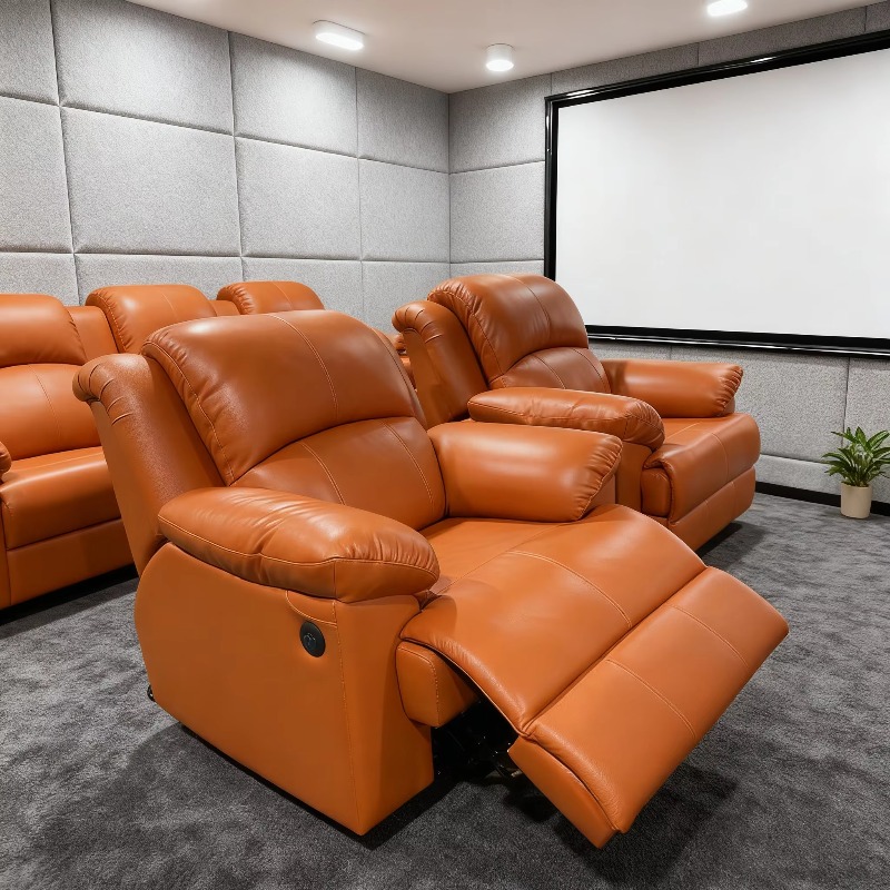 Home Cinema Interiors - Fauteuil de cinéma en cuir confortable