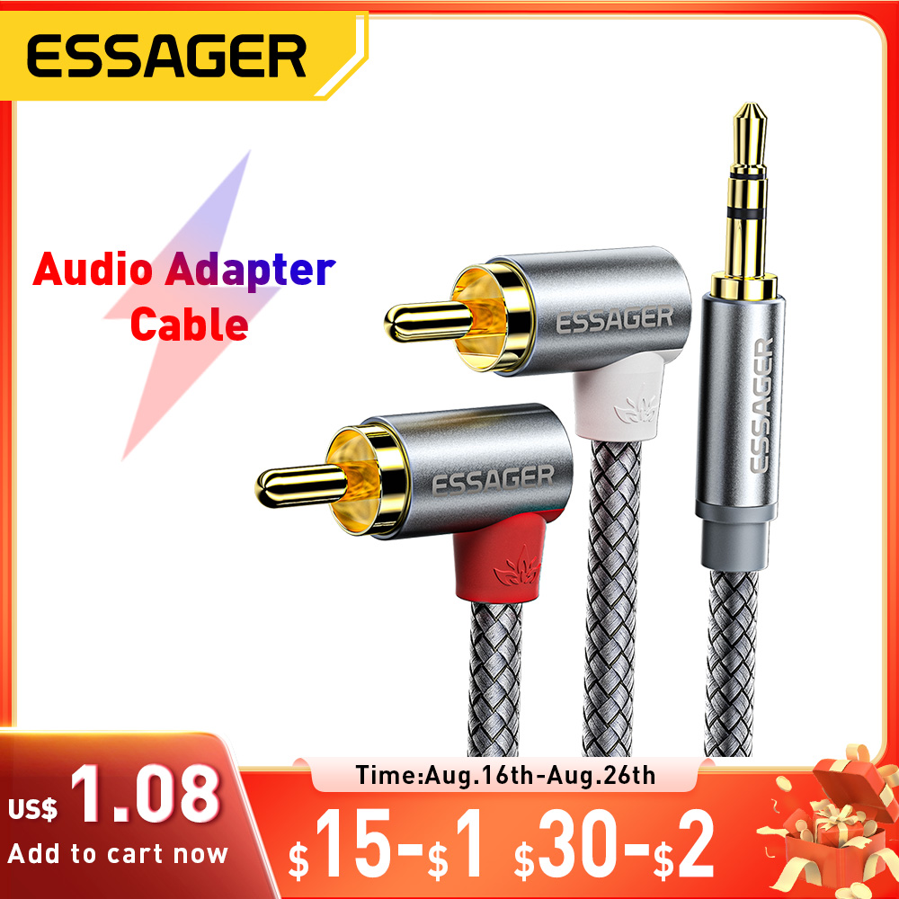 Home Cinema Hall - Essager 90 ° Câble Audio stéréo