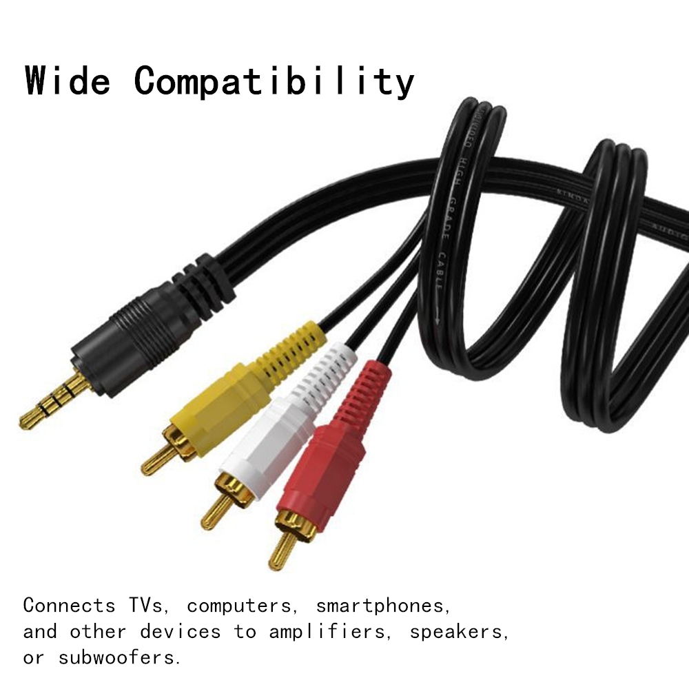 Home Cinema Hall - Câble Audio-vidéo RCA 3.5mm à 3
