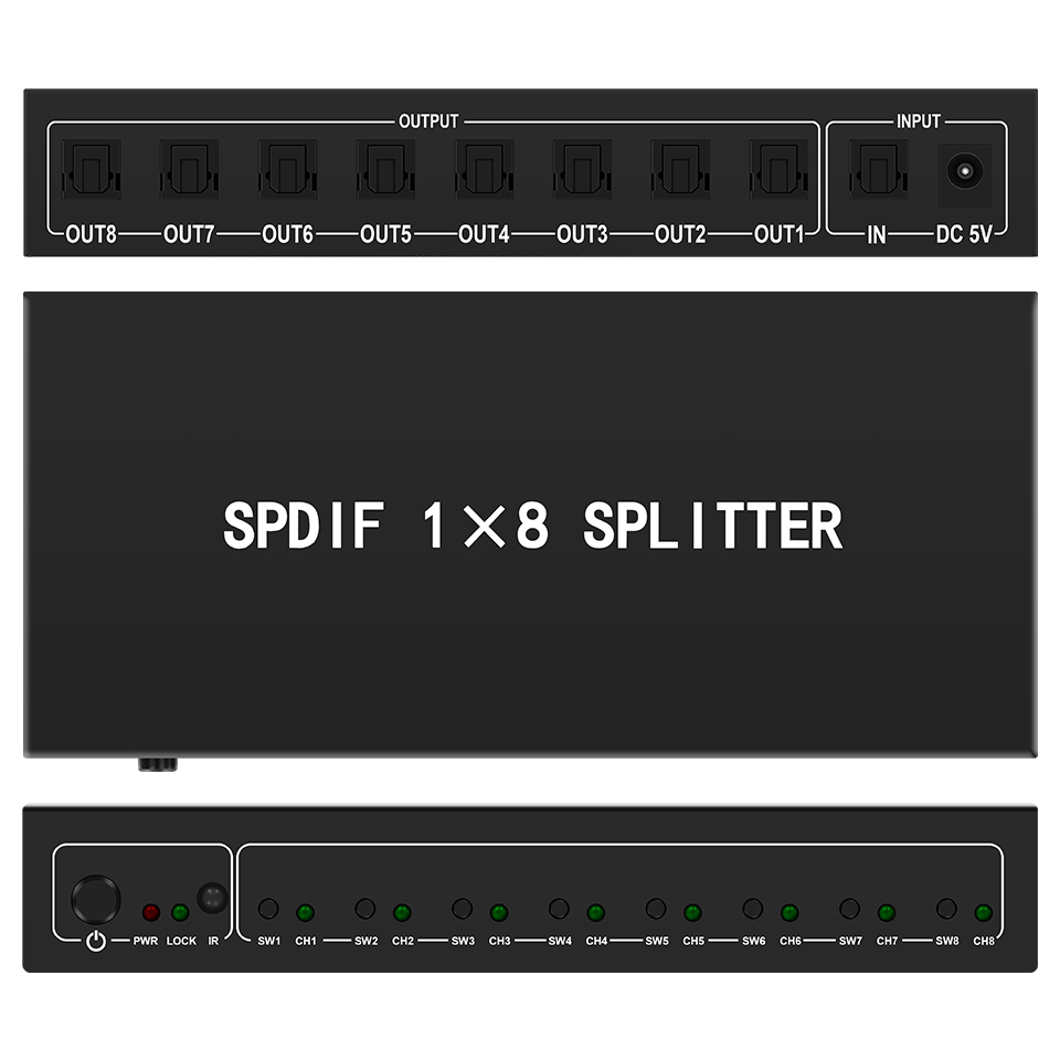 Home Cinema Hall - Répartiteur Audio optique, répartiteur numérique Toslink