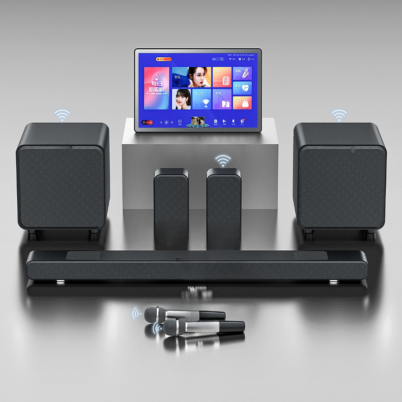 Home Cinema Karaoke Projector - TV LCD, stéréo externe, projecteur pour