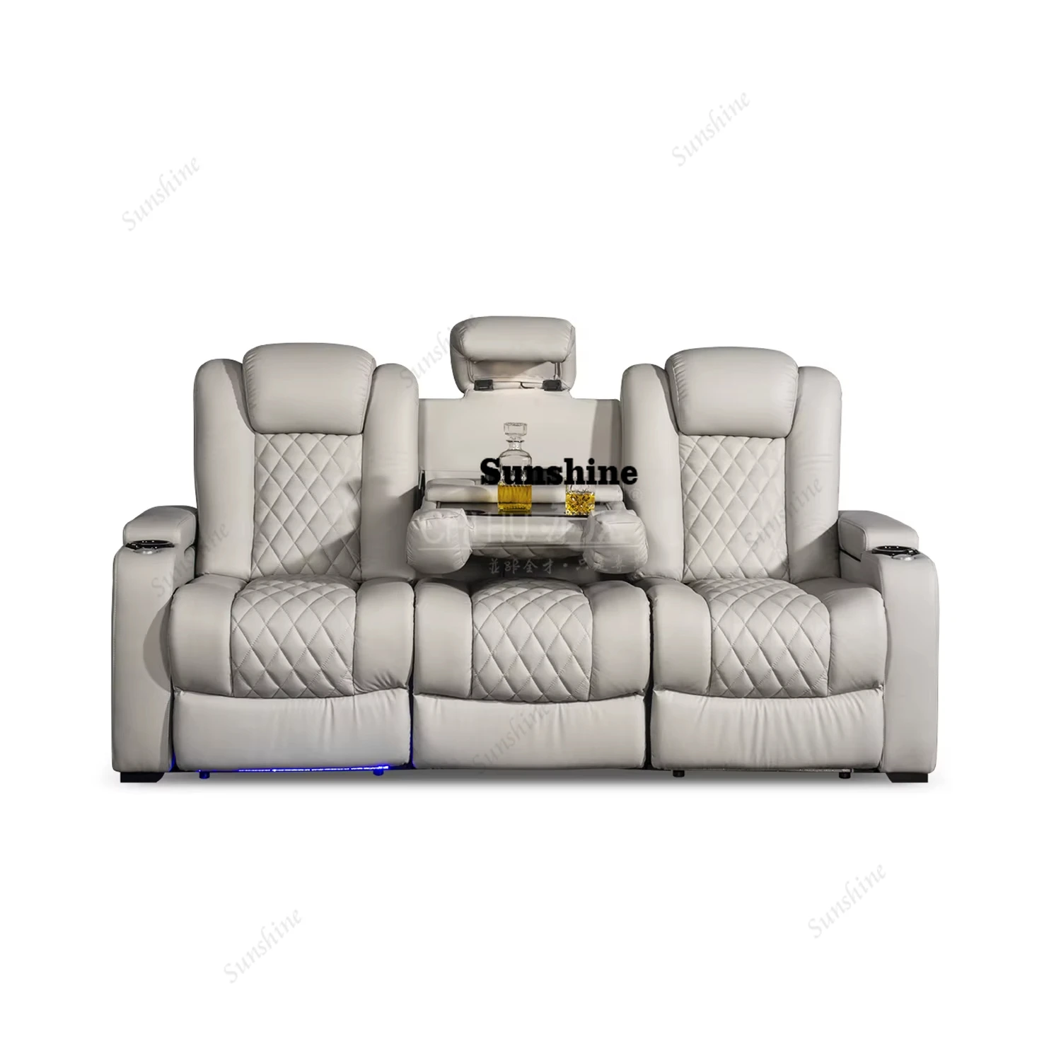Home Cinema Interiors - Canapé de cinéma électrique 3 places