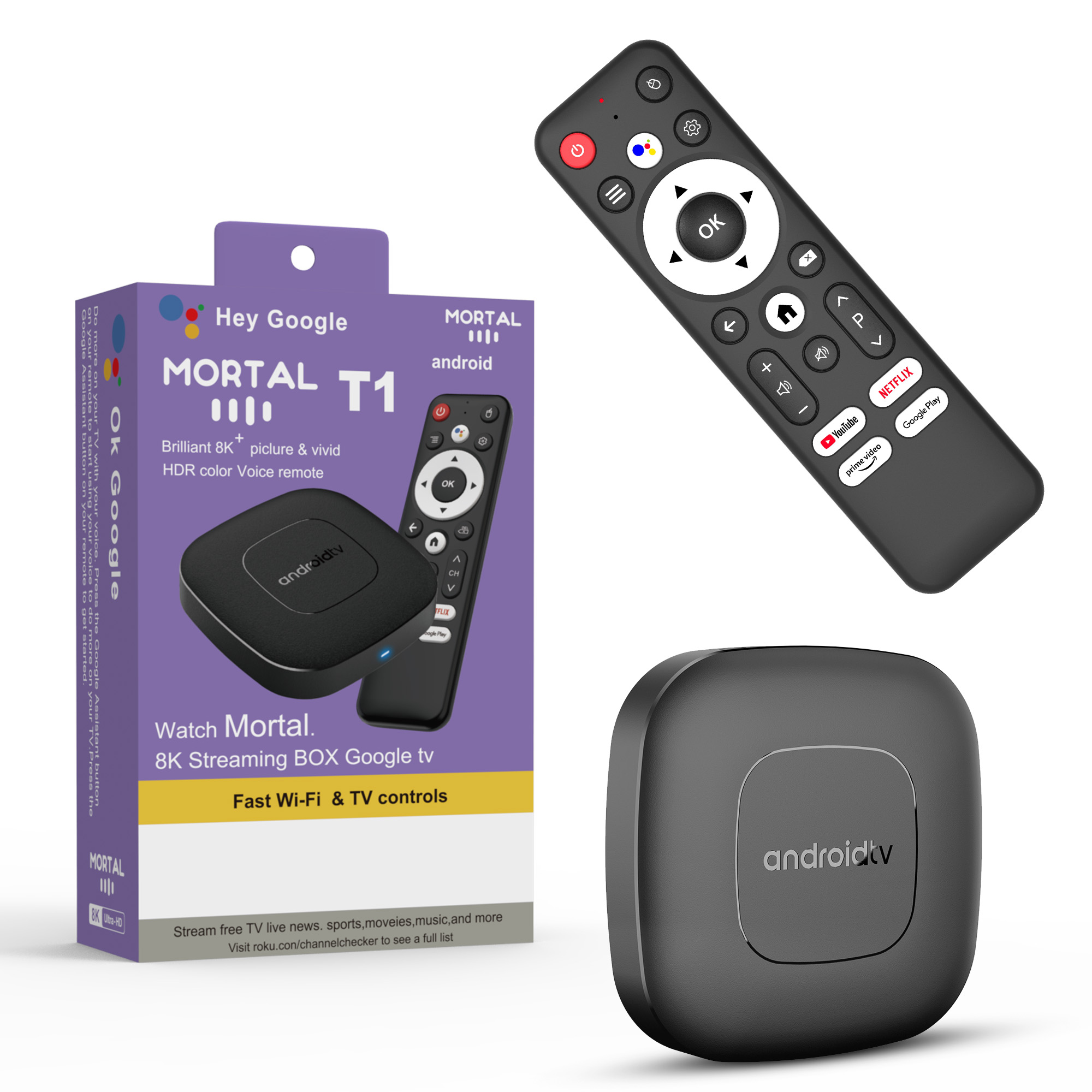 Home Cinema Media Player - Boîtier TV intelligent Android 16 pour