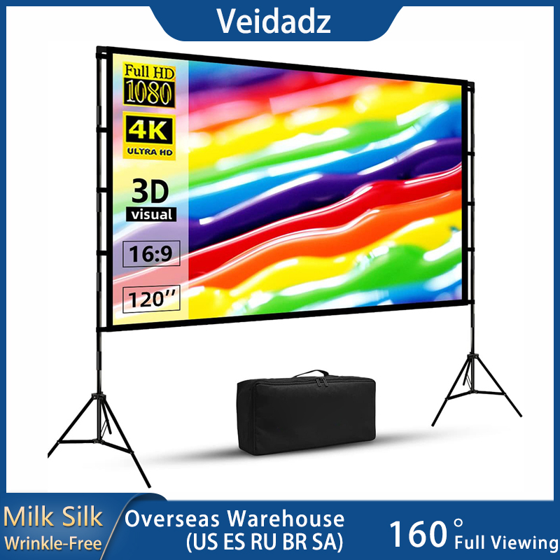 Projector Tripod Stand - VEIDADZ écran de projecteur avec support