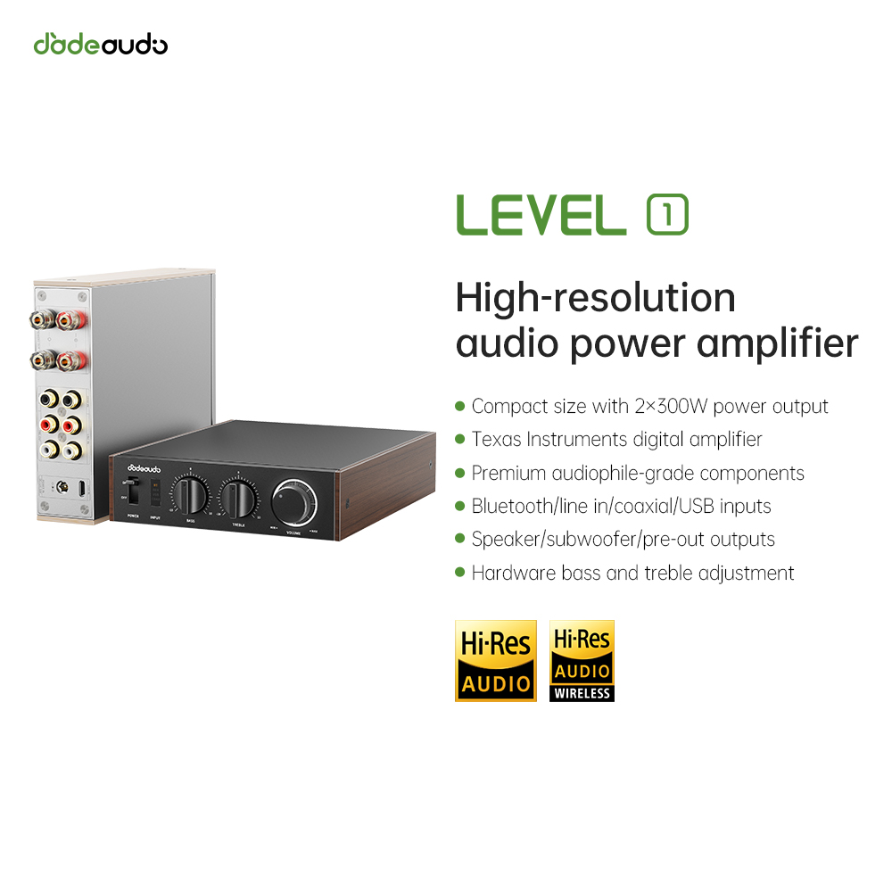 Home Cinema Hall - Amplificateur HiFi Bluetooth LDAC de bureau