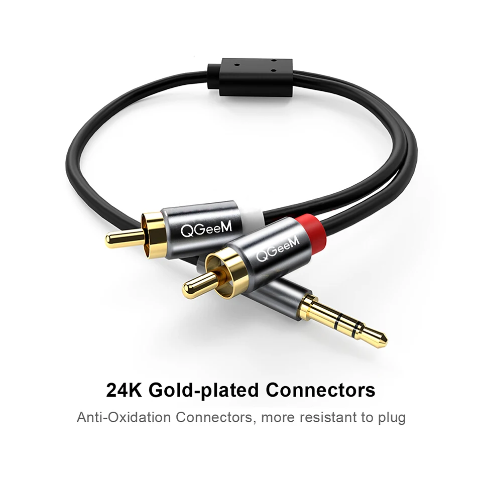 Câble RCA QGeeM 2RCA vers 3.5m - Home Cinema Hall avis et prix
