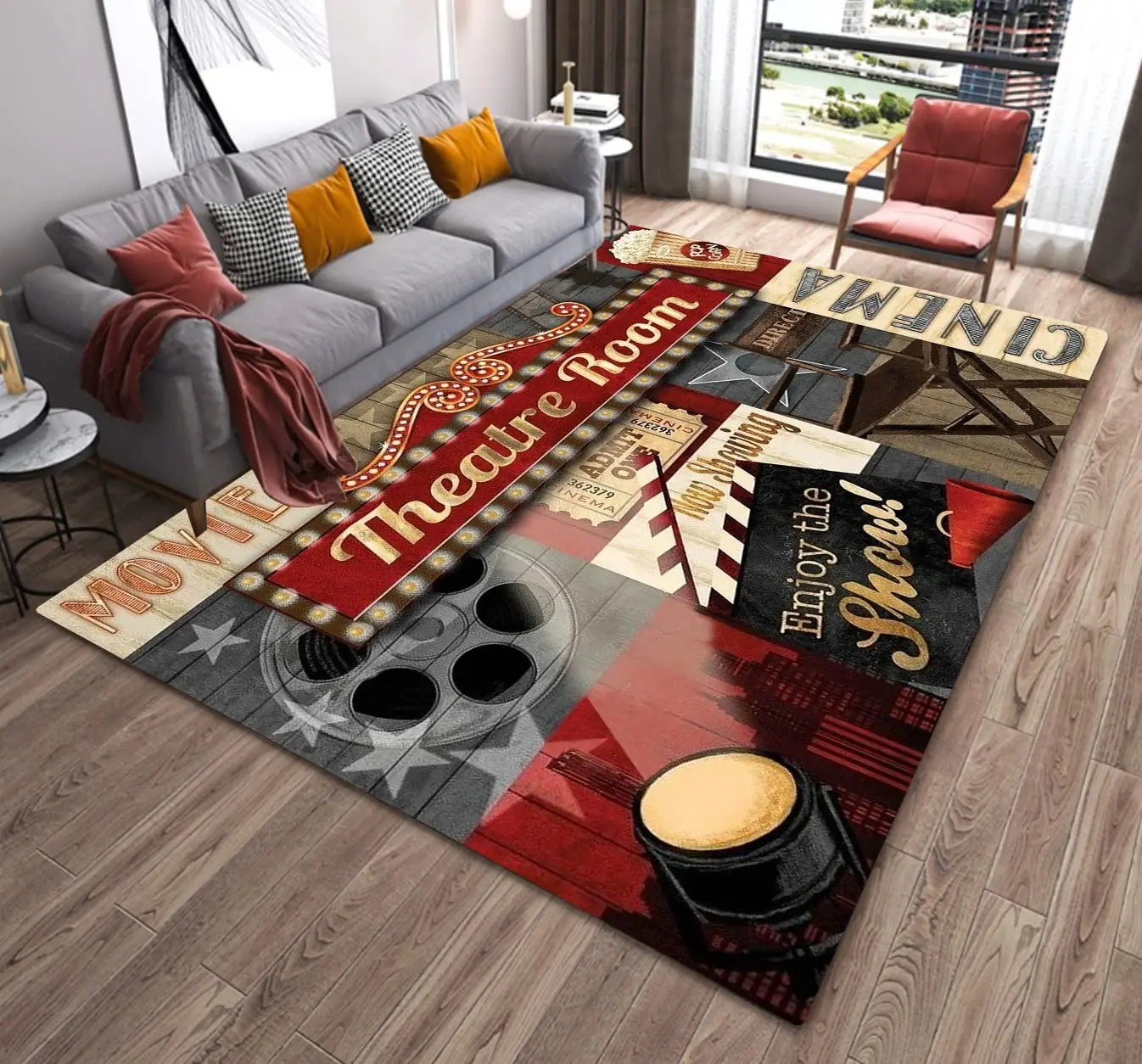 Tapis home cinéma rétro pour d - Home Cinema Interiors avis et prix