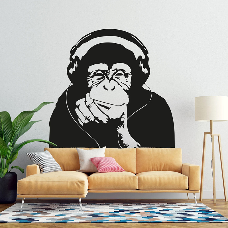 Banksy – autocollant mural en  - Home Cinema Room avis et prix