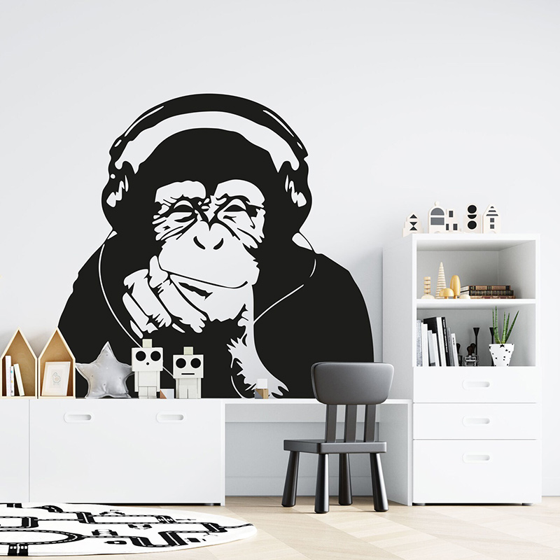 Banksy – autocollant mural en  - Home Cinema Room avis et prix