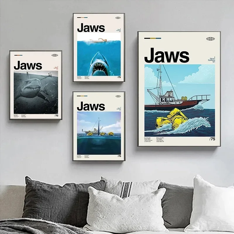Affiche de film à mâchoires d' - Home Cinema Interiors avis et prix