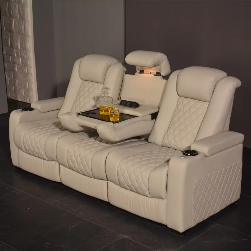 Canapé de cinéma électrique 3  - Home Cinema Interiors avis et prix
