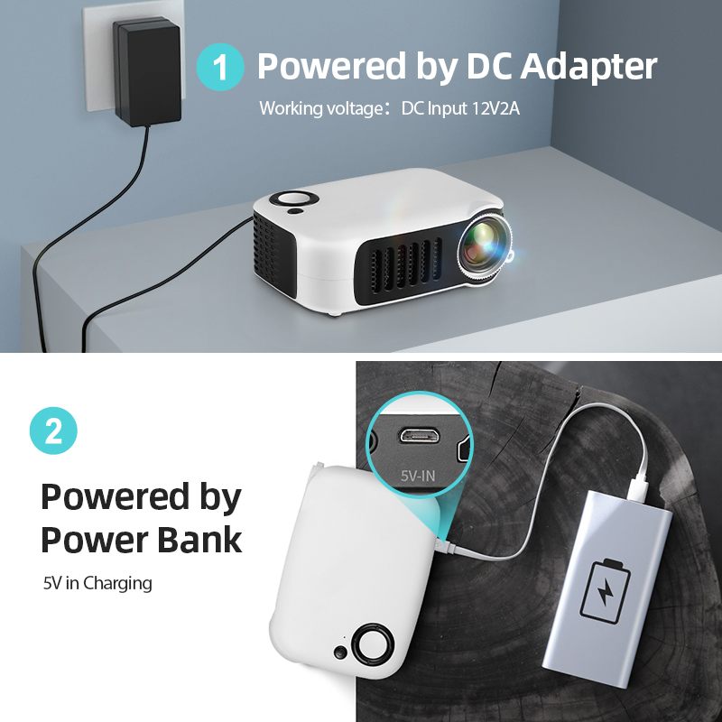 AUN Projecteur LED portable po - Home Cinema Videoprojecteur avis et prix