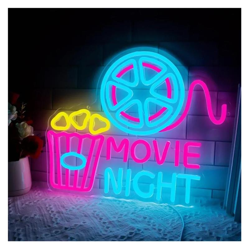 Enseigne néon « Movie Night »  - Home Cinema Today avis et prix