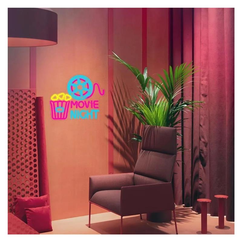 Enseigne néon « Movie Night »  - Home Cinema Today avis et prix