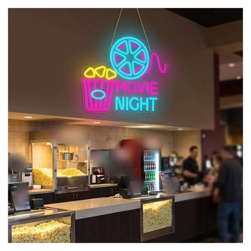 Enseigne néon « Movie Night »  - Home Cinema Today avis et prix